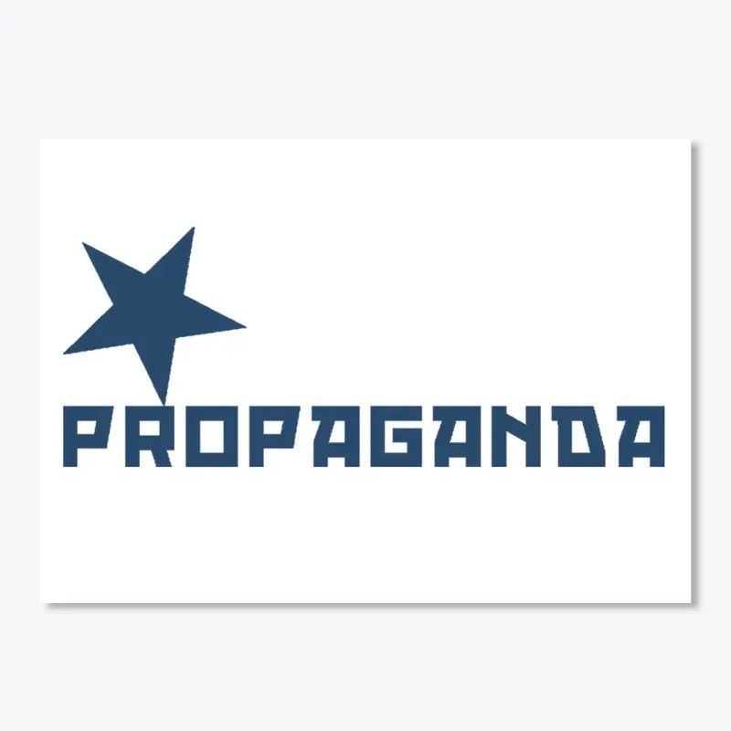 Propaganda Logo Sticker - Blue Logo