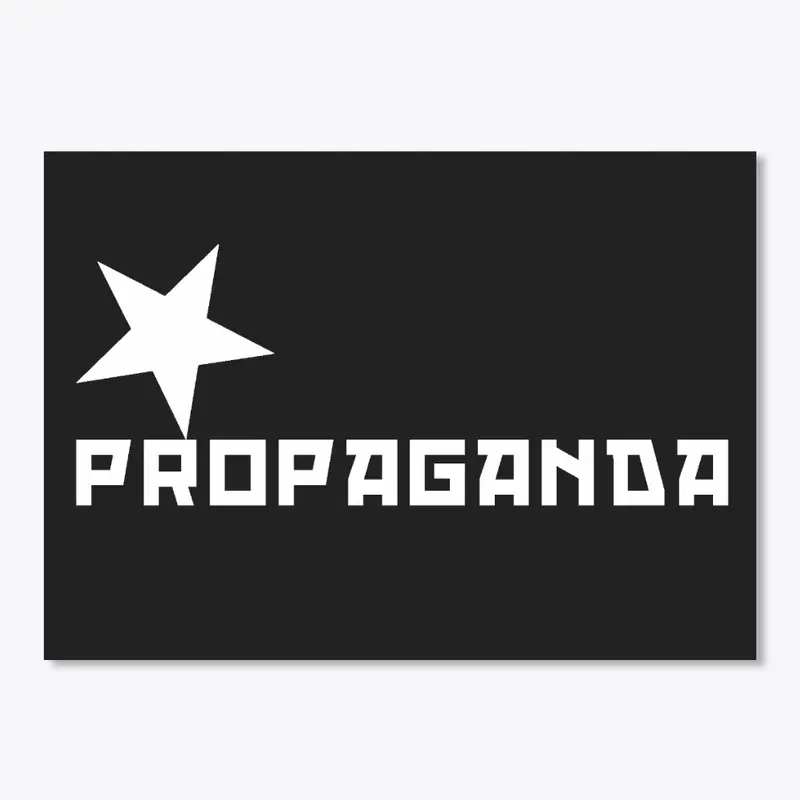 Propaganda Logo Sticker - White